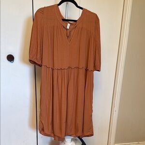 Gentle Fawn XL rayon lined Terracotta Dress